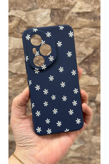 Honor 400 Pro Uyumlu Mini Papatya Desenli Silikon Darbe Emici Klasik Korumalı Rubber Kılıf