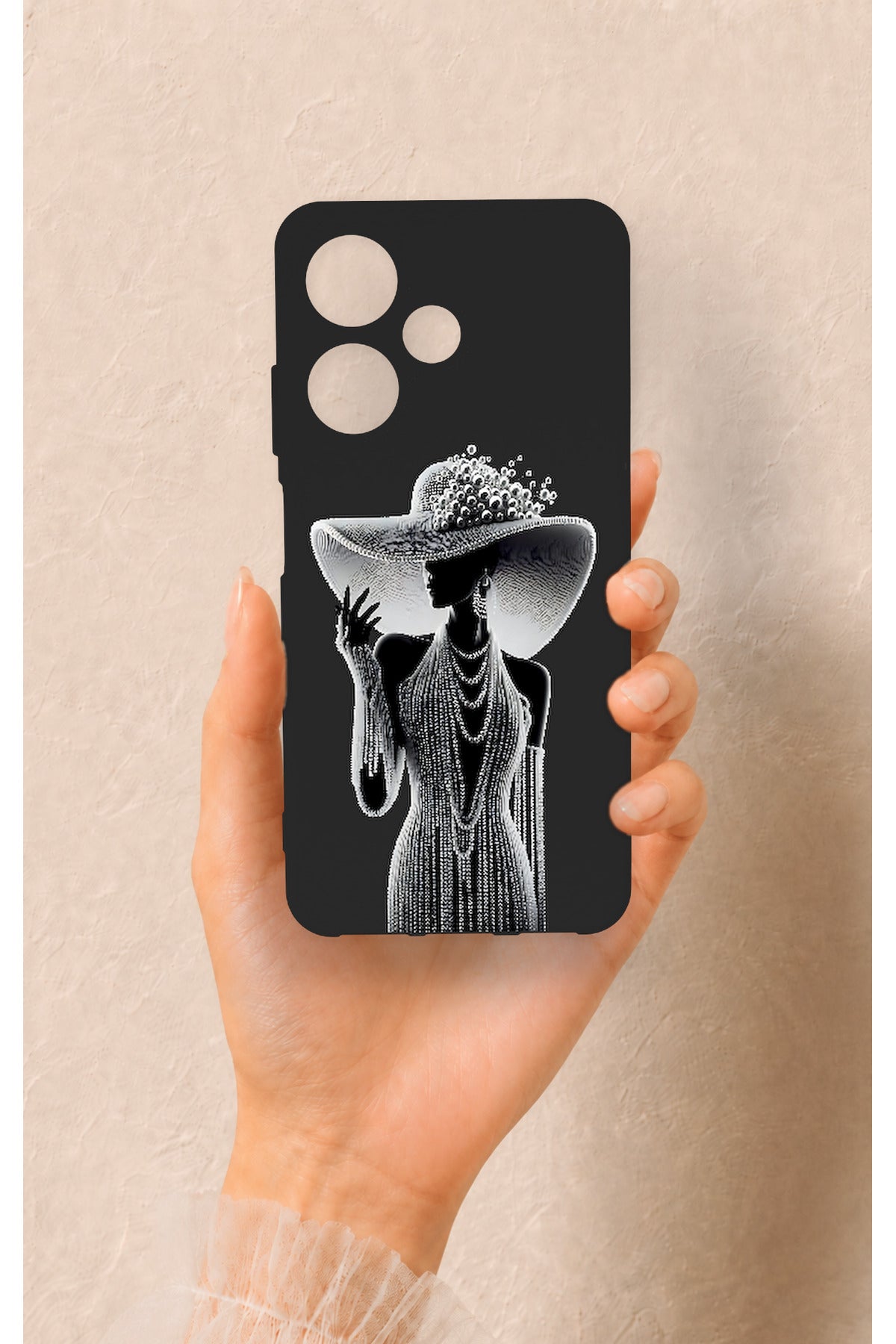 Samsung Note 20 Ultra Uyumlu Lady Desenli Silikon Kılıf