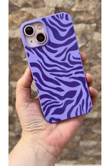 iPhone 13 Uyumlu Zebra Desenli Silikon Darbe Emici Klasik Korumalı Rubber Kılıf