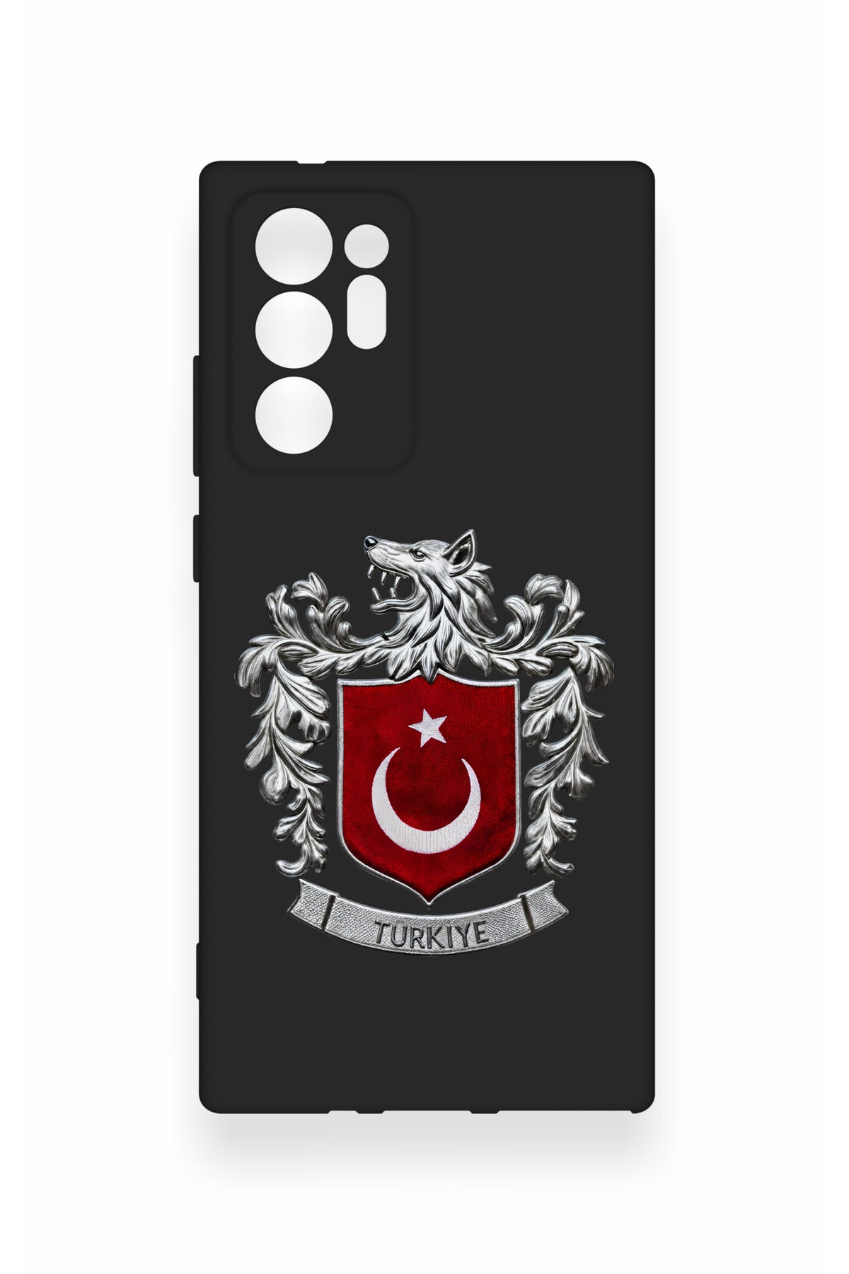 Samsung Note 20 Ultra Uyumlu Türk Arma Desenli Silikon Kılıf