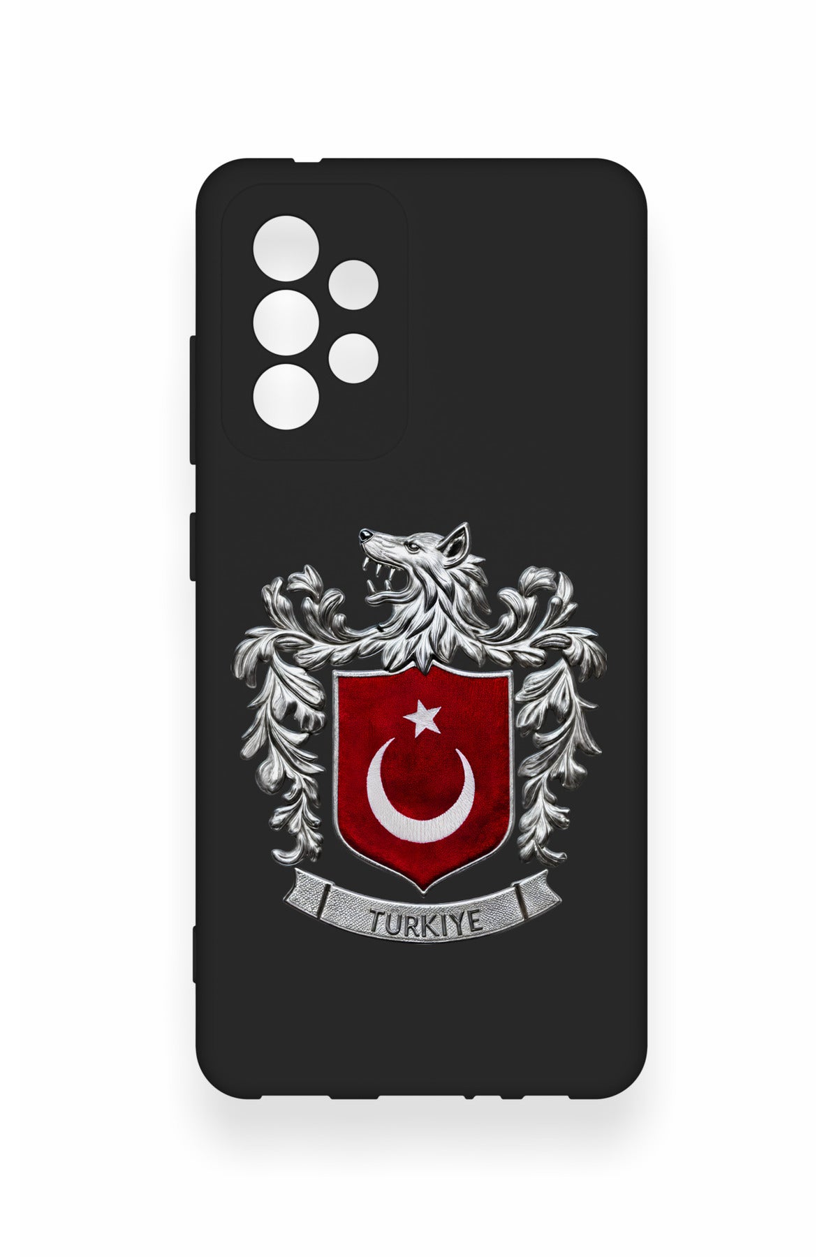 Samsung A52 Uyumlu Türk Arma Desenli Silikon Kılıf