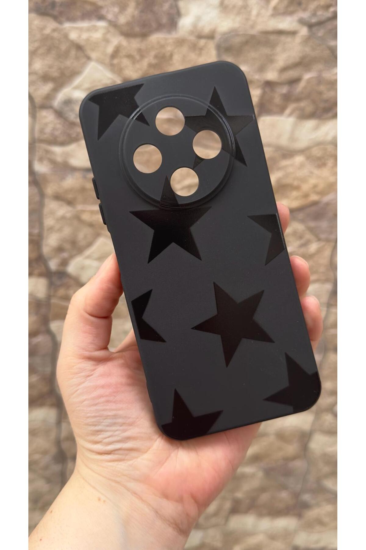 TECNO SPARK 30C Uyumlu Star Silikon Darbe Emici Klasik Korumalı Rubber Kılıf