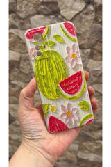 Redmi Note 12S Uyumlu Karpuz Desenli Yaz Temalı Şeffaf Darbe Emici Kamera Korumalı Clear Kılıf