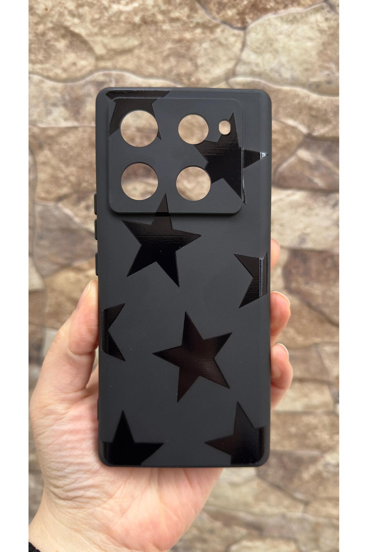 İnfınıx Note 40 Pro Plus 5G Uyumlu Star Silikon Darbe Emici Klasik Korumalı Rubber Kılıf