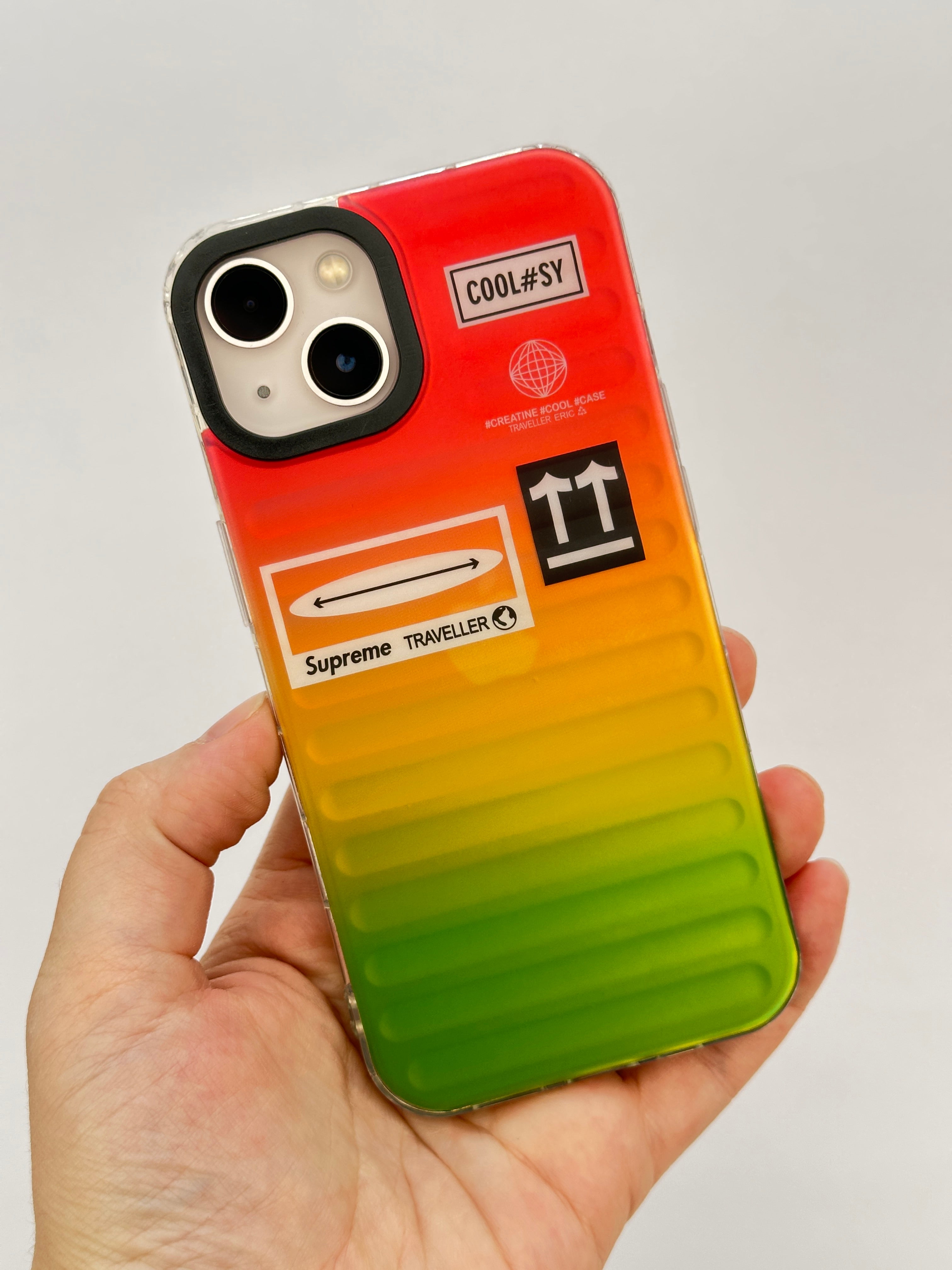 iPhone 14 Hologramlı Renk Değiştiren Kamera Çıkıntılı Trend Marka Tasarım New Design Kılıf