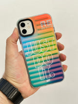 iPhone 11 Hava Boşluklu Darbe Emici Özellikli Hologramlı Renk Değiştiren Kılıf