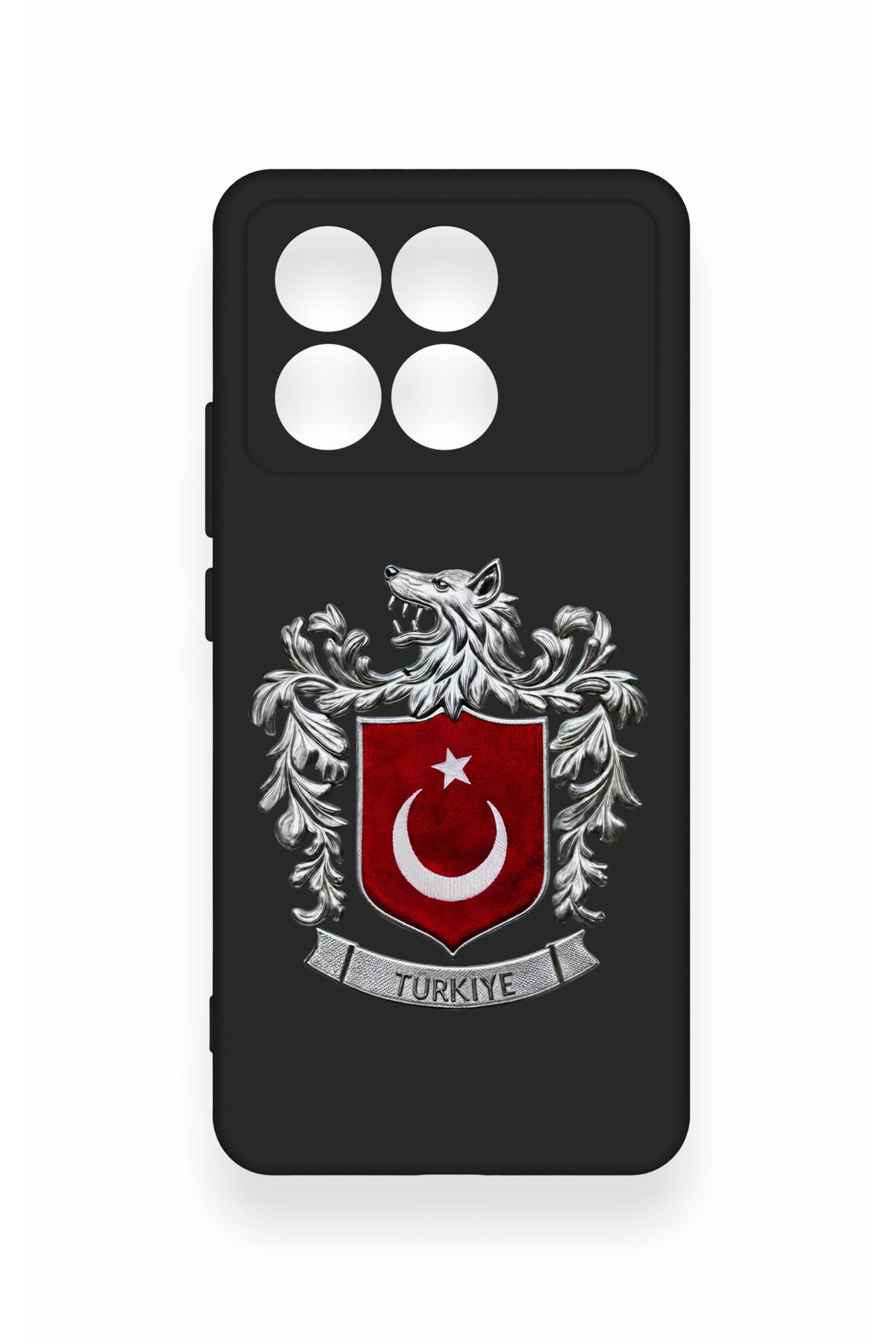 Poco X6 Pro Uyumlu Türk Arma Desenli Silikon Kılıf
