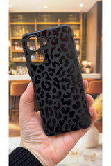 Vivo Y16 Uyumlu Leopar Desenli Silikon Darbe Emici Klasik Korumalı Rubber Kılıf