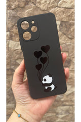 POCO X5 PRO Uyumlu Kalpli Panda Desenli Silikon Darbe Emici Klasik Korumalı Rubber Kılıf