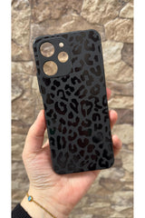 POCO X5 PRO Uyumlu Leopar Desenli Silikon Darbe Emici Klasik Korumalı Rubber Kılıf