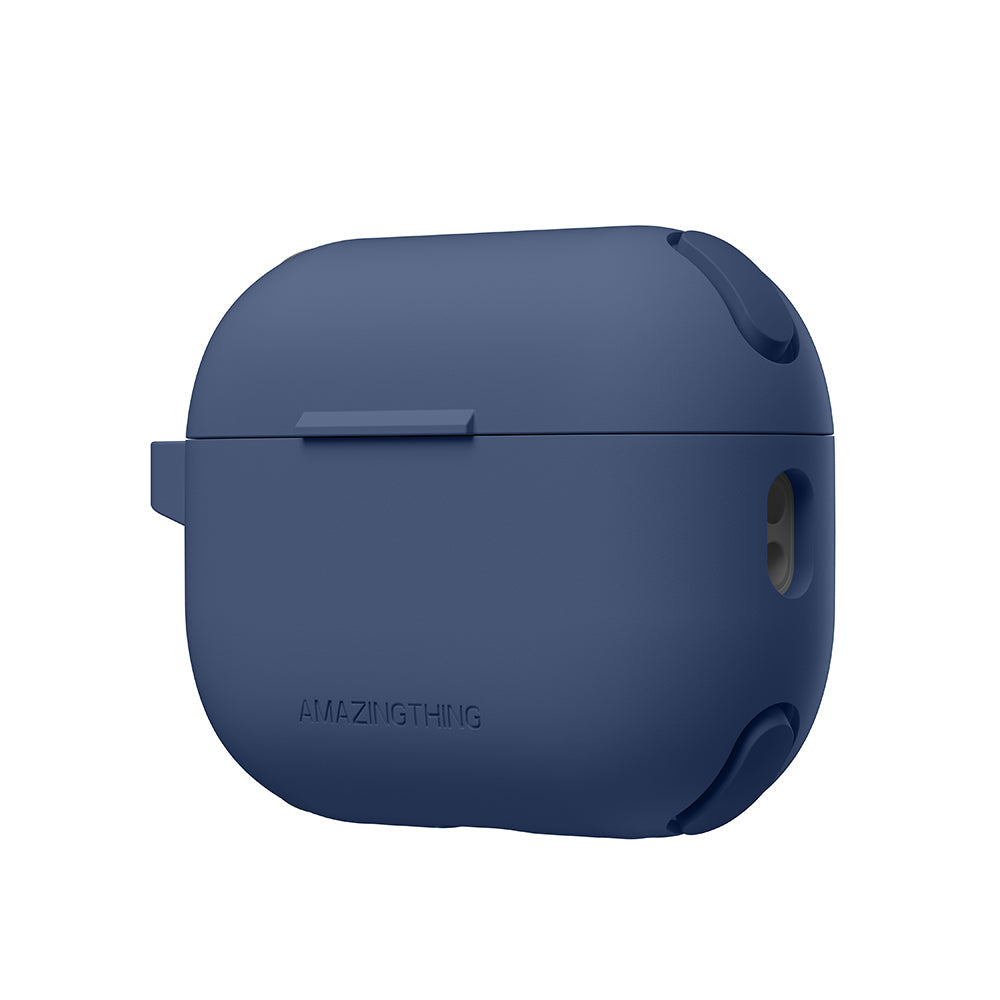 Airpods Pro 2 Uyumlu Amazingthing Airbag Köşe Tasarımlı Omni Serisi Silikon Kapak Lacivert