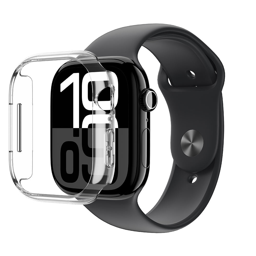 Watch 10 42mm Uyumlu Amazingthing Radix Minimal FrameLite Sert PC Kasa Koruyucu Şeffaf