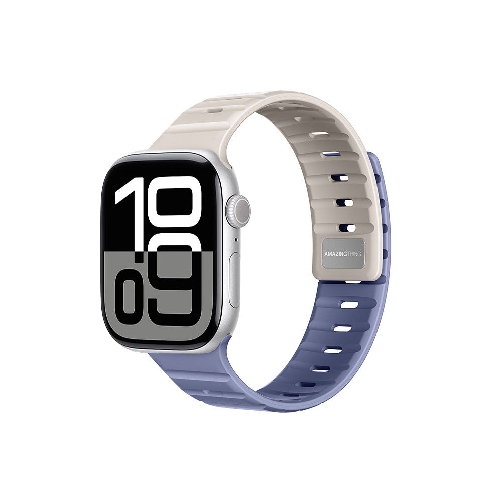 Apple Watch Amazingthing SilqLock Silikon Kordon Strap Kayış Starlight