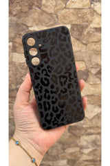 Samsung Galaxy S23 FE Uyumlu Leopar Desenli Silikon Darbe Emici Klasik Korumalı Rubber Kılıf