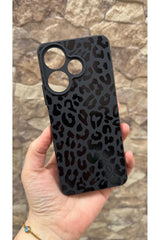 İNFİNİX HOT 30İ Uyumlu Leopar Desenli Silikon Darbe Emici Klasik Korumalı Rubber Kılıf