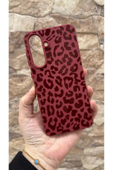 Samsung Galaxy A36 Uyumlu Leopar Desenli Silikon Darbe Emici Klasik Korumalı Rubber Kılıf