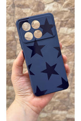 Poco X6 Pro 5G Uyumlu Star Silikon Darbe Emici Klasik Korumalı Rubber Kılıf
