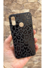 HUAWEİ P20 LİTE Uyumlu Leopar Desenli Silikon Darbe Emici Klasik Korumalı Rubber Kılıf