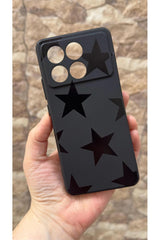 Poco X6 Pro 5G Uyumlu Star Silikon Darbe Emici Klasik Korumalı Rubber Kılıf