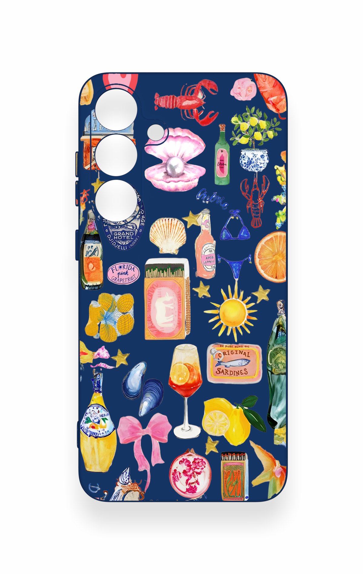 Samsung S25 Plus Uyumlu Summer Desenli Silikon Kılıf