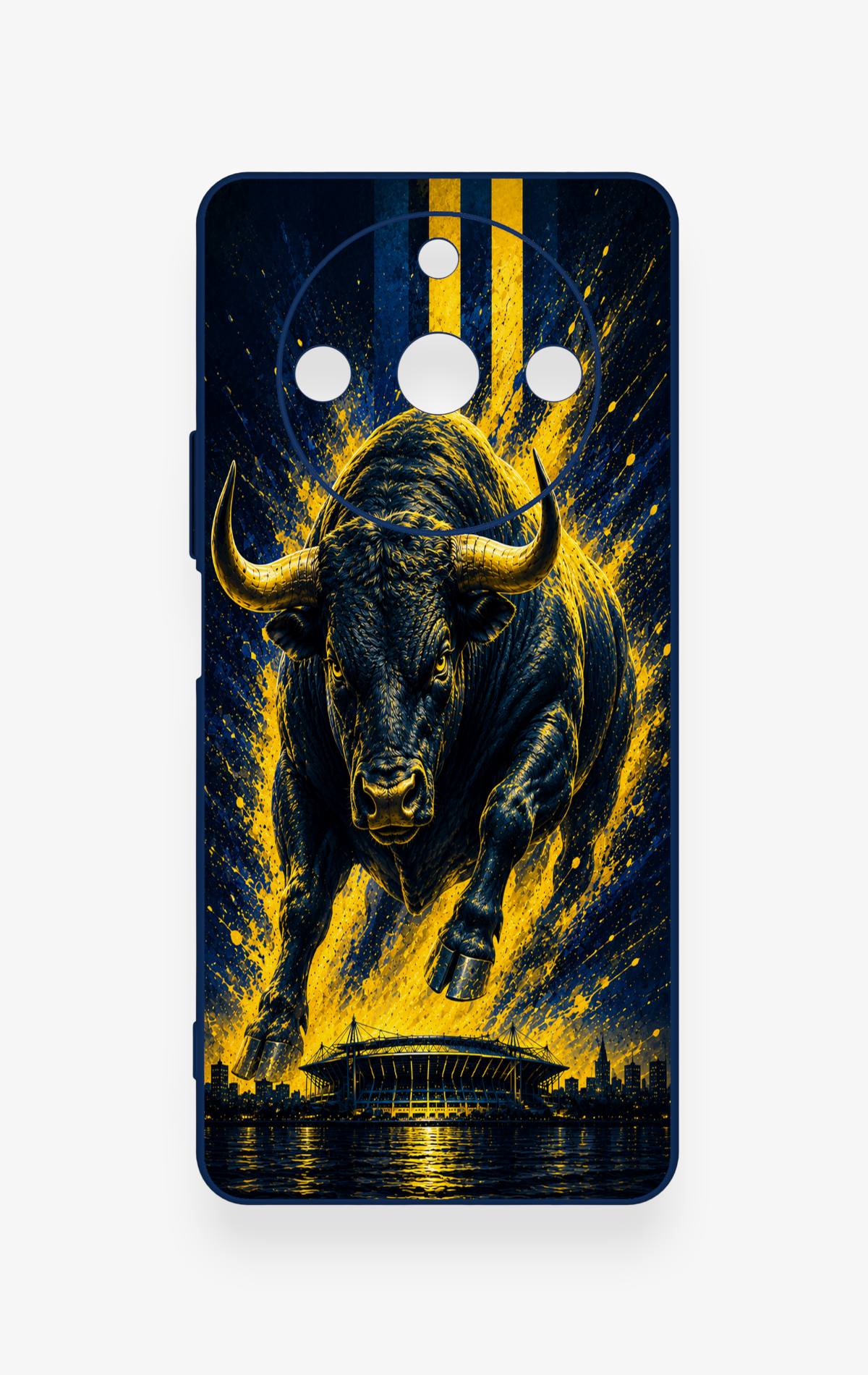 Realme 11 Pro Uyumlu Kadiköy Boğası Desenli Silikon Kılıf