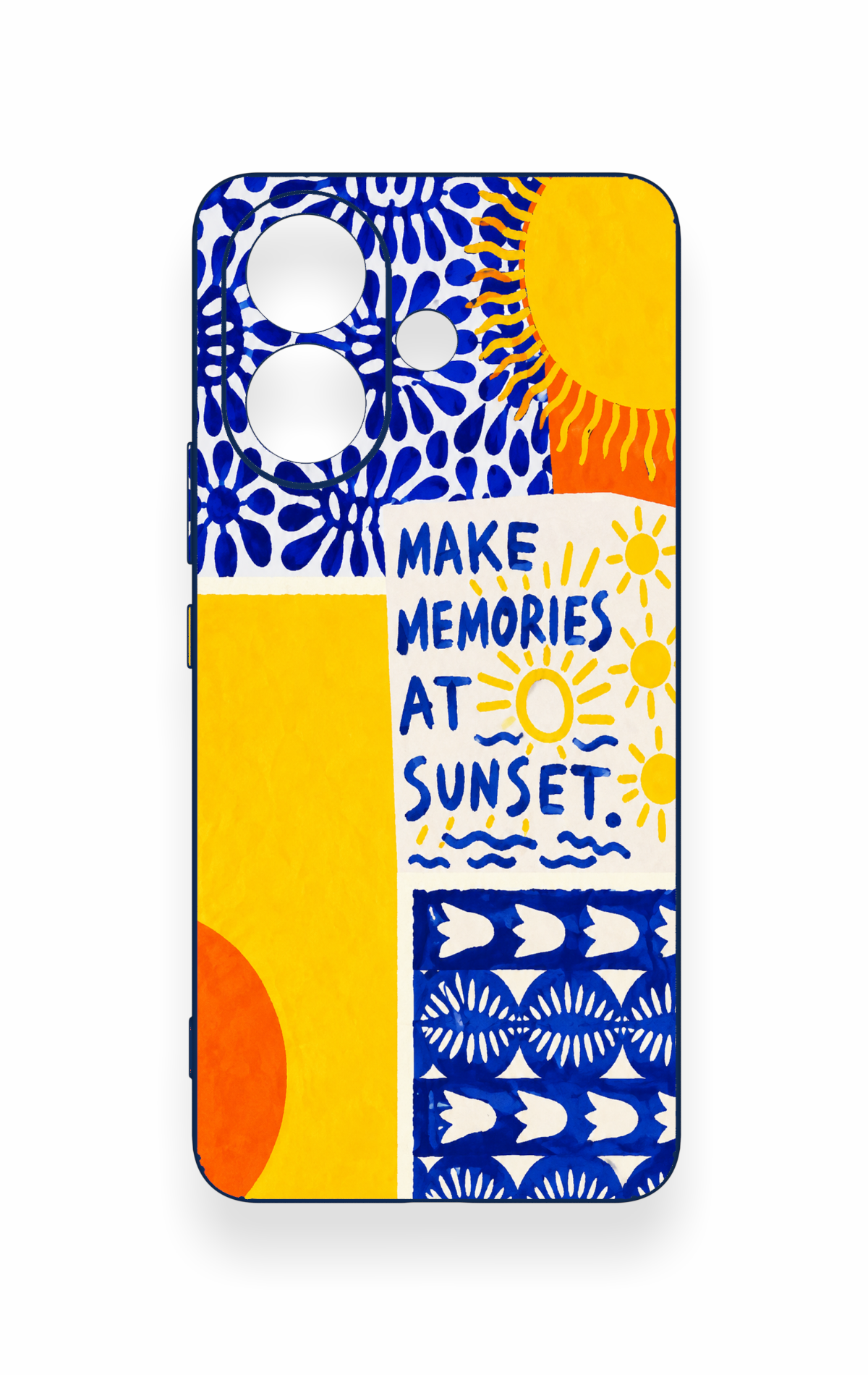 Vivo V60 Lite Uyumlu Sunset Desenli Silikon Kılıf