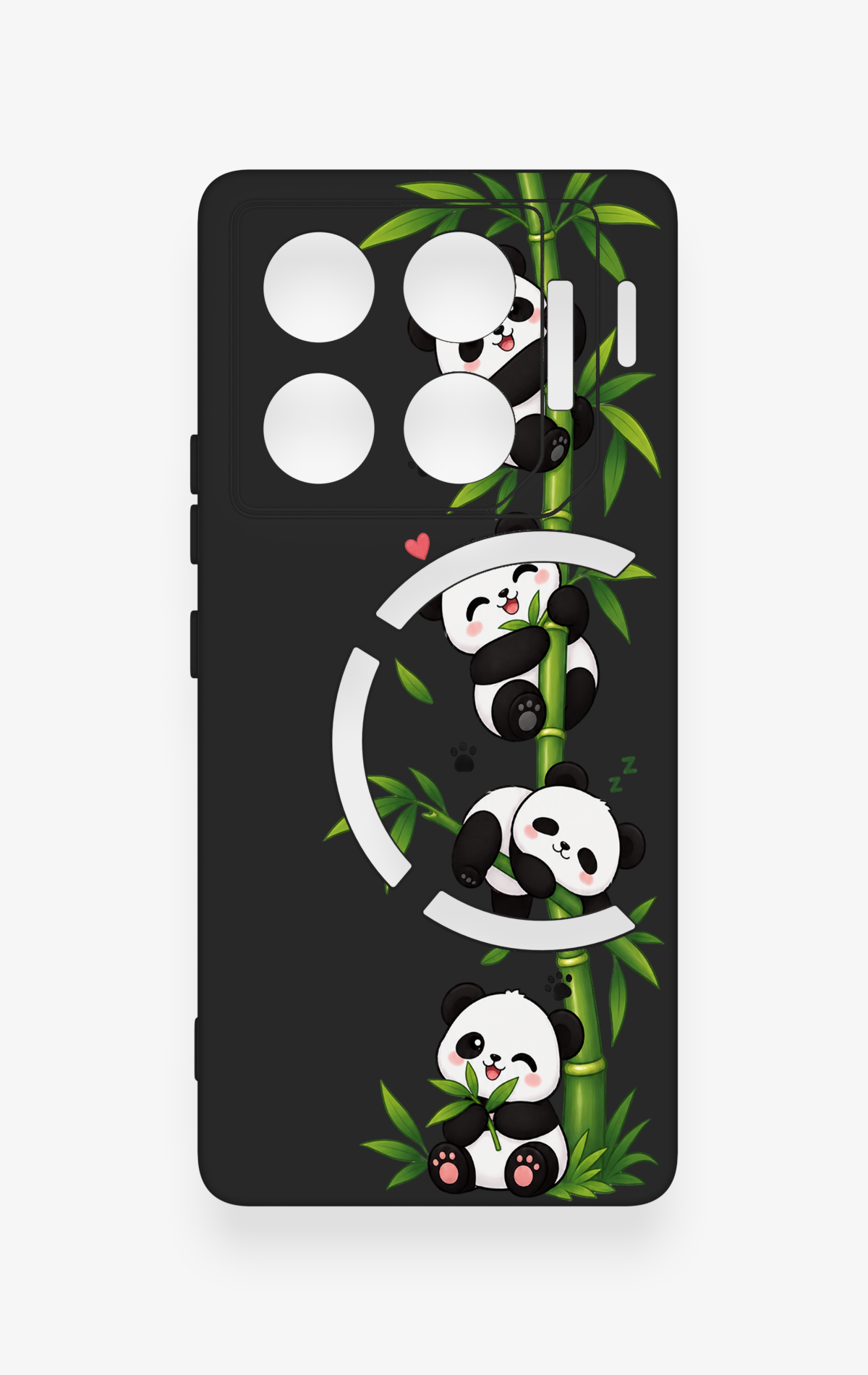 İnfinix Gt 20 Pro Uyumlu Sevimli Panda Bambu Desenli Silikon Kılıf