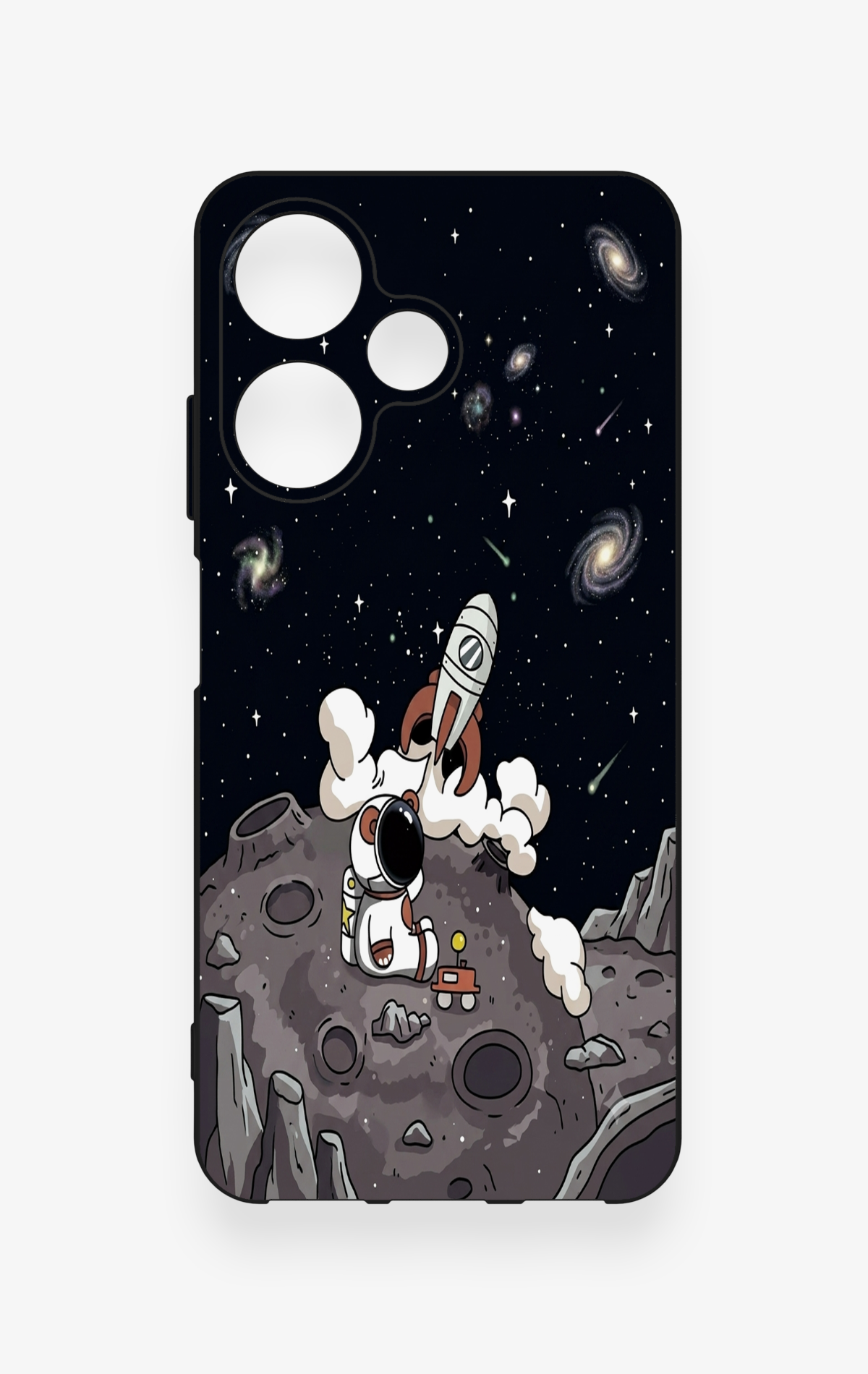 İnfinix Hot 30i Uyumlu Uzay Astronot Desenli Silikon Kılıf