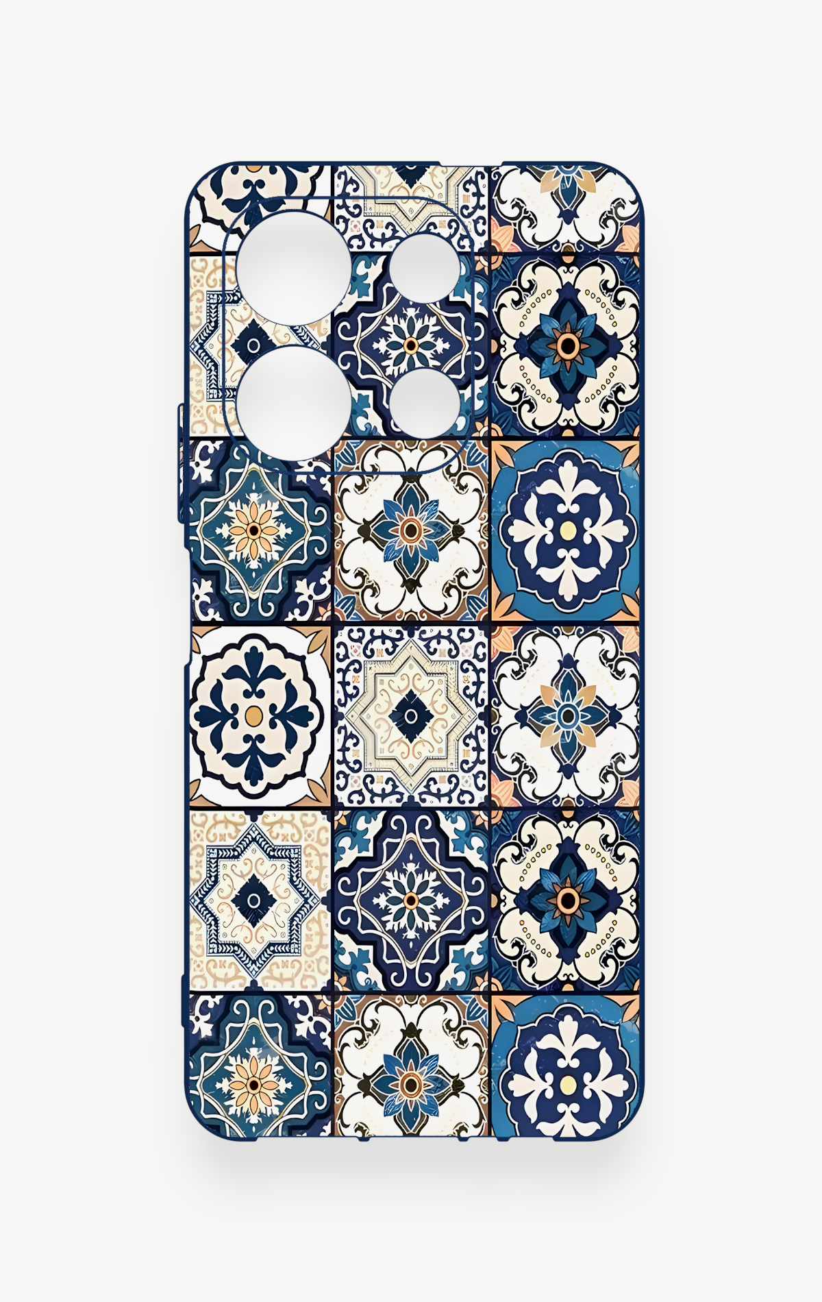İnfinix Note 30 Uyumlu Mozaik Çini Desenli Silikon Kılıf