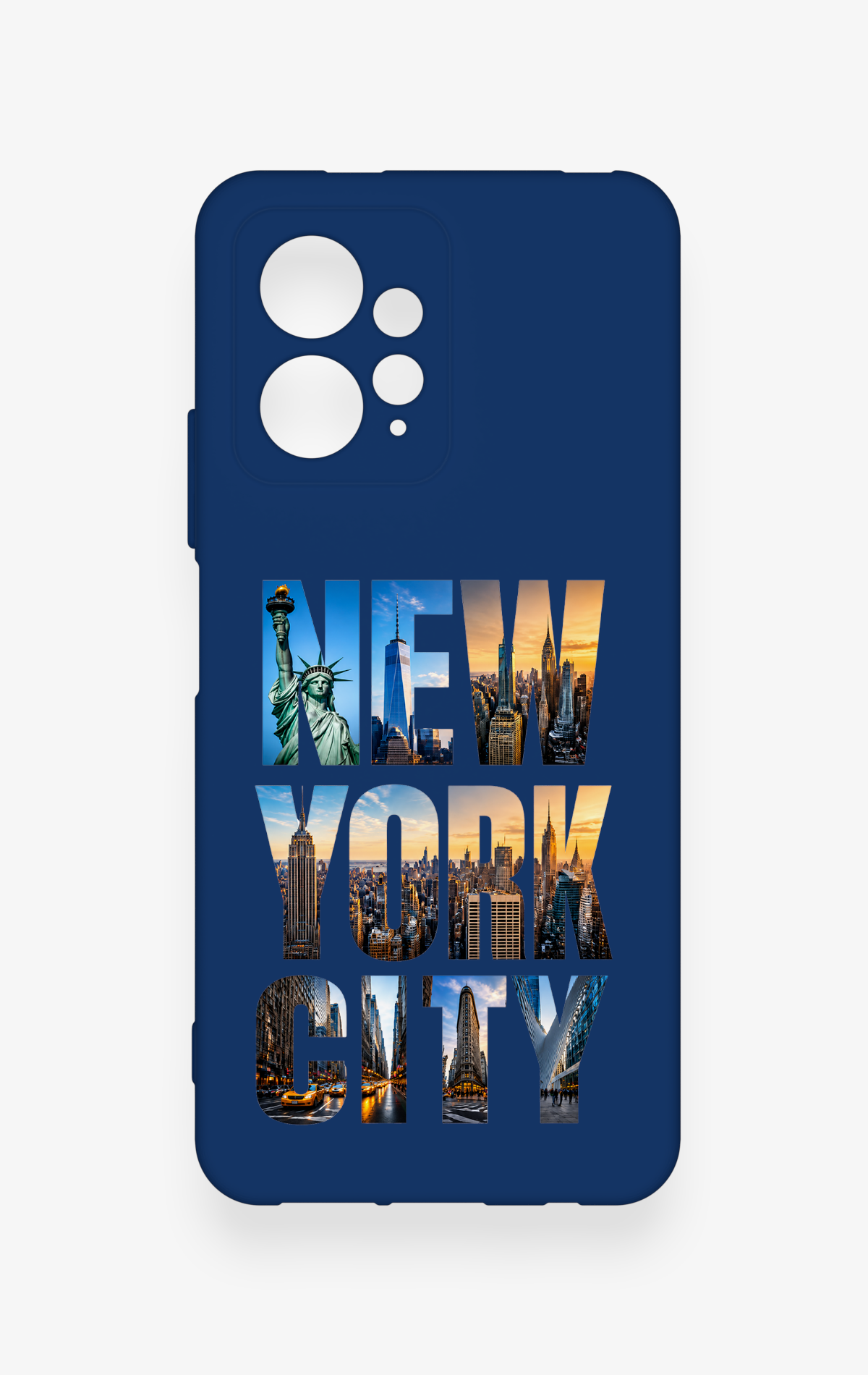 Redmi Note 12 4G Uyumlu New York City Desenli Silikon Kılıf