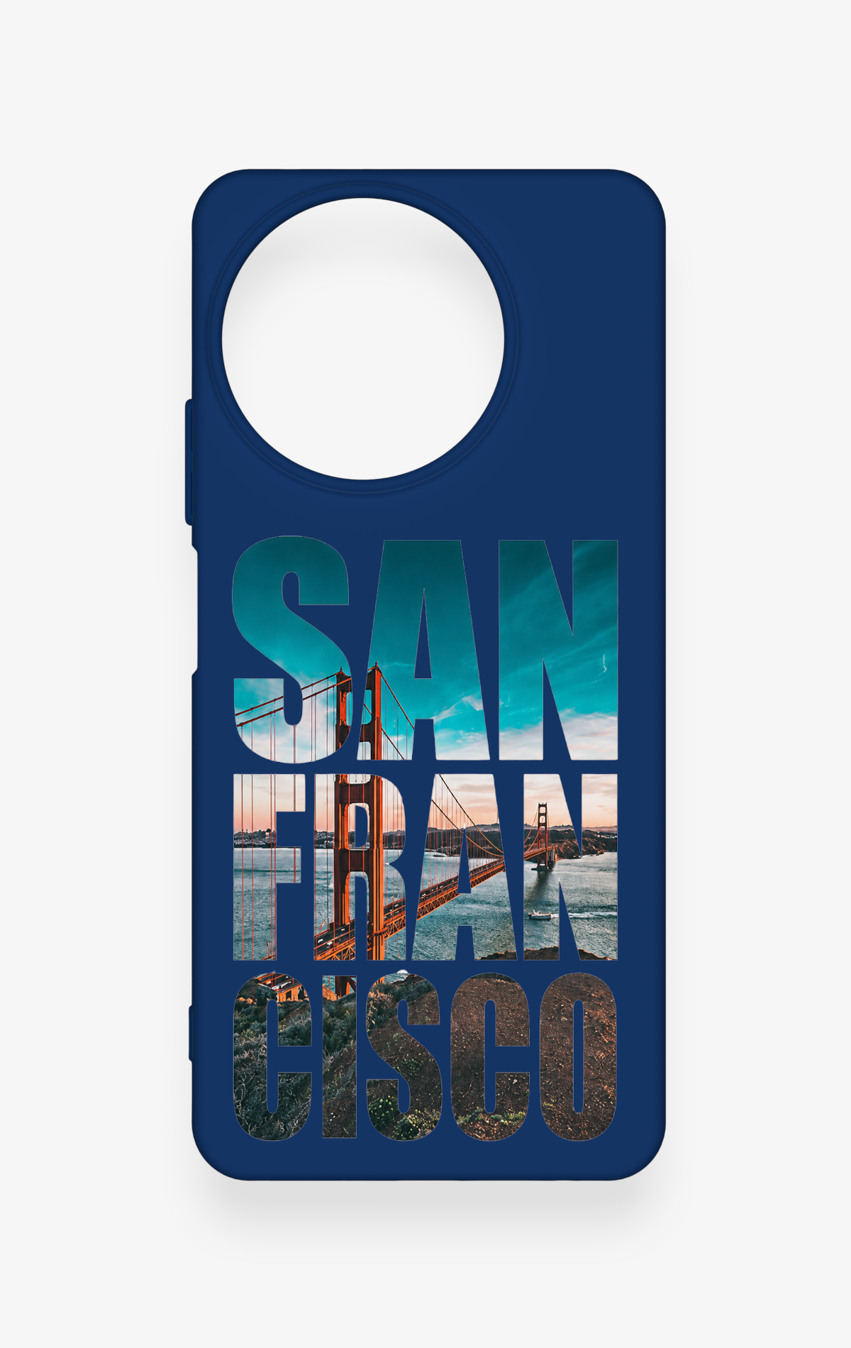 Realme 11 Uyumlu San Francisco Desenli Silikon Kılıf