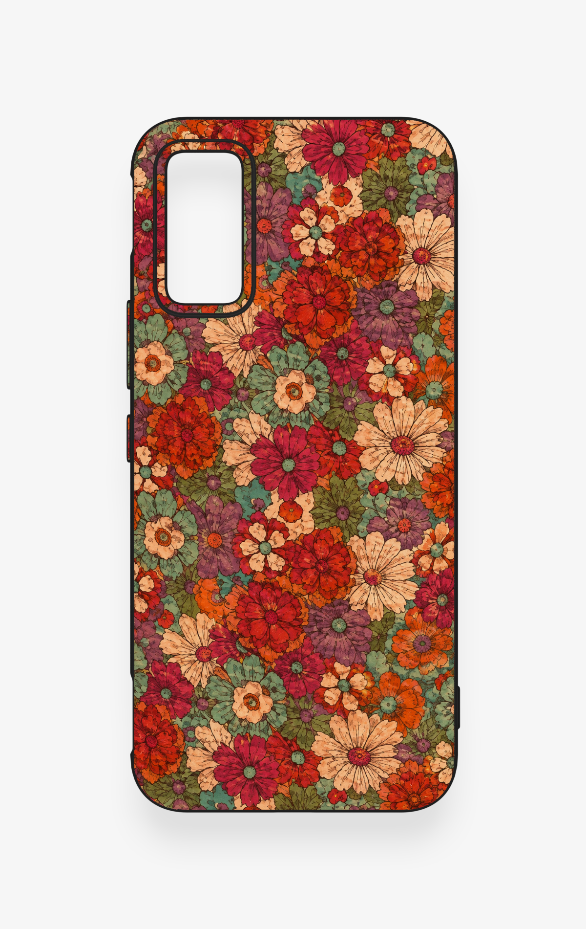 İnfinix Gt 30 Pro Uyumlu Pastel Çiçek Bahçesi Desenli Silikon Kılıf