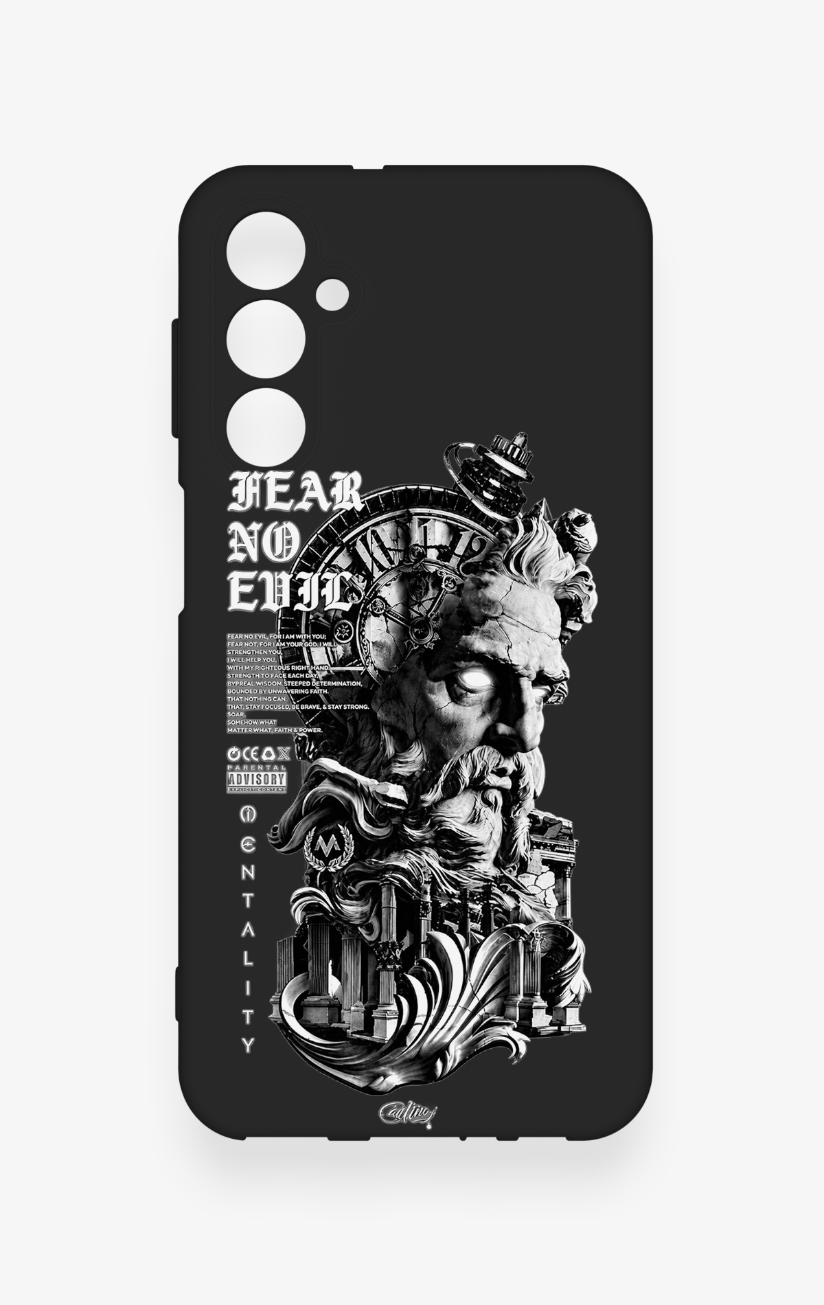 Samsung M34 Uyumlu Fear No Evil Desenli Silikon Kılıf