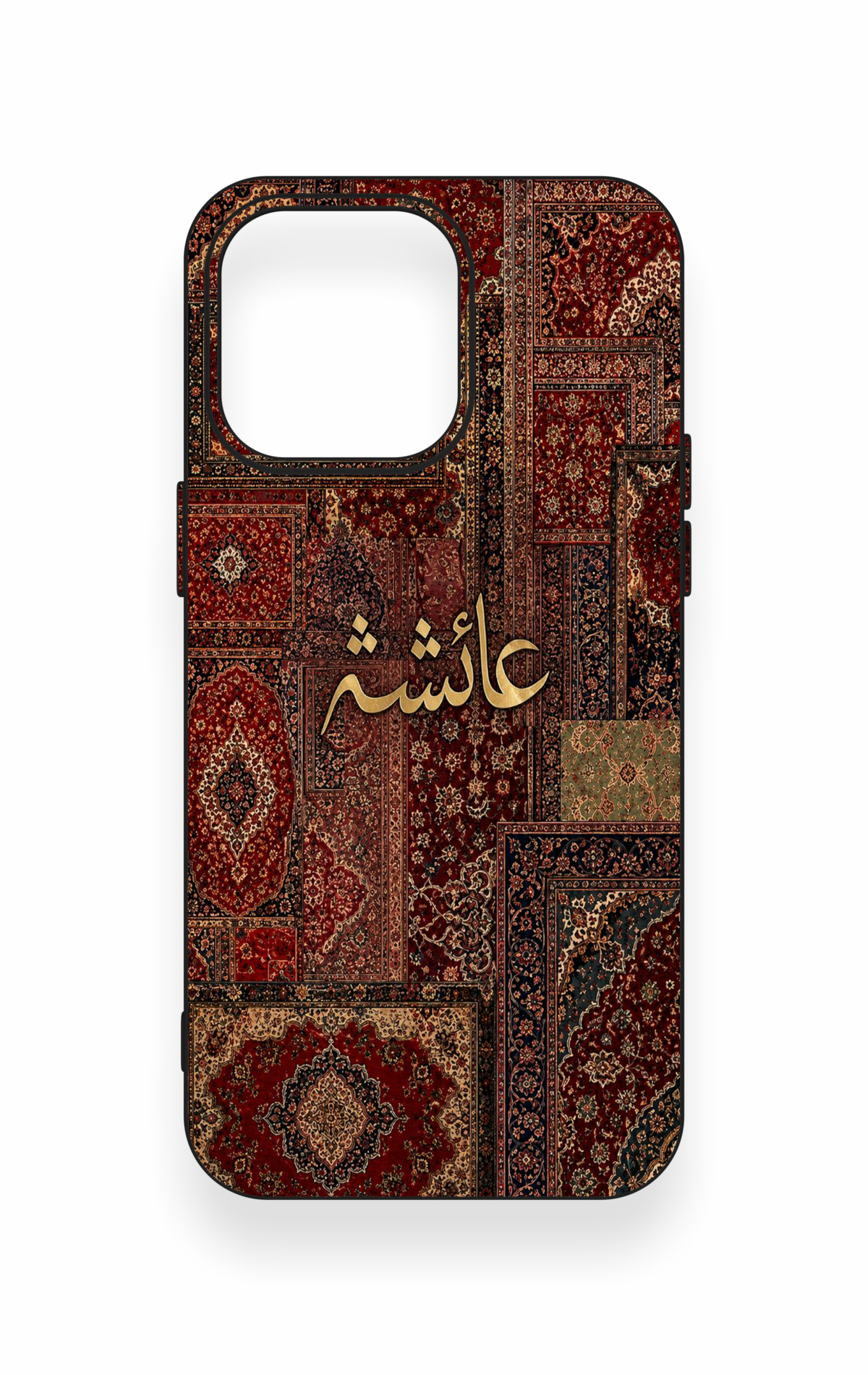 iPhone 15 Pro Max Uyumlu Vintage Halı Desenli Silikon Kılıf