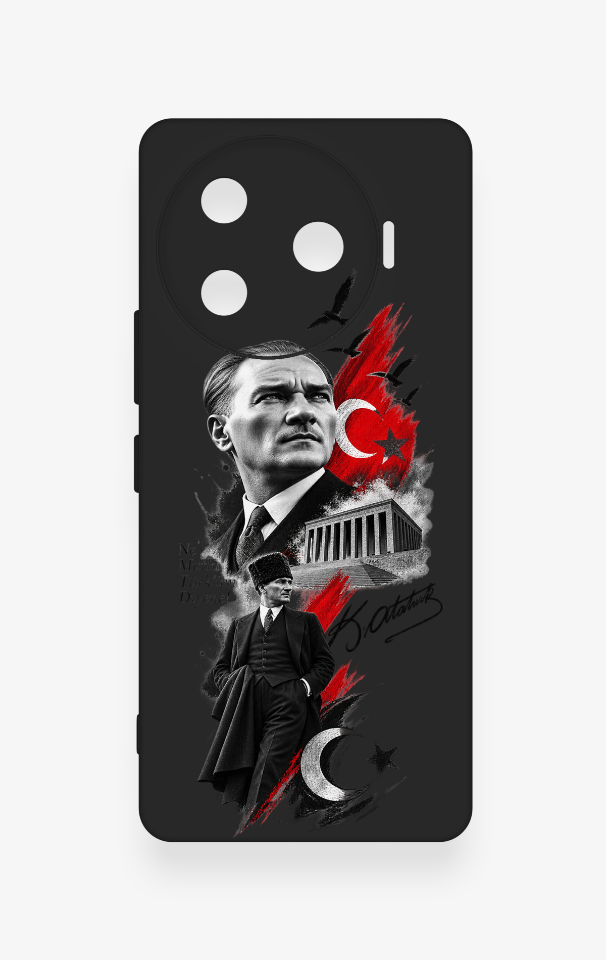 Tecno Camon 30 Pro 5G Uyumlu Atatürk Anıtkabir Desenli Silikon Kılıf