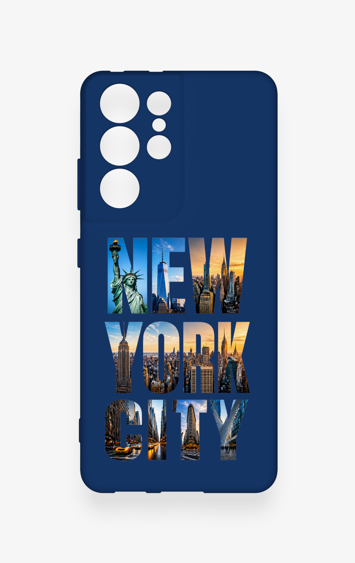 Samsung S21 Ultra Uyumlu New York City Desenli Silikon Kılıf