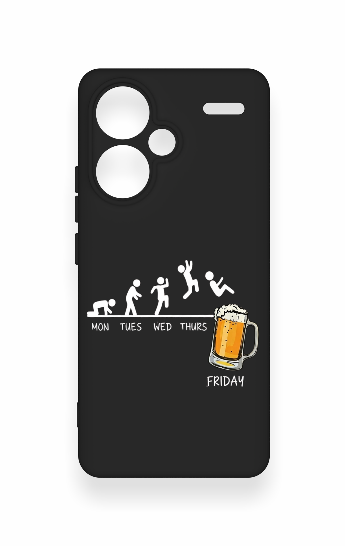 Redmi Note 13 Pro Plus Uyumlu Fun Day Friday Desenli Silikon Kılıf