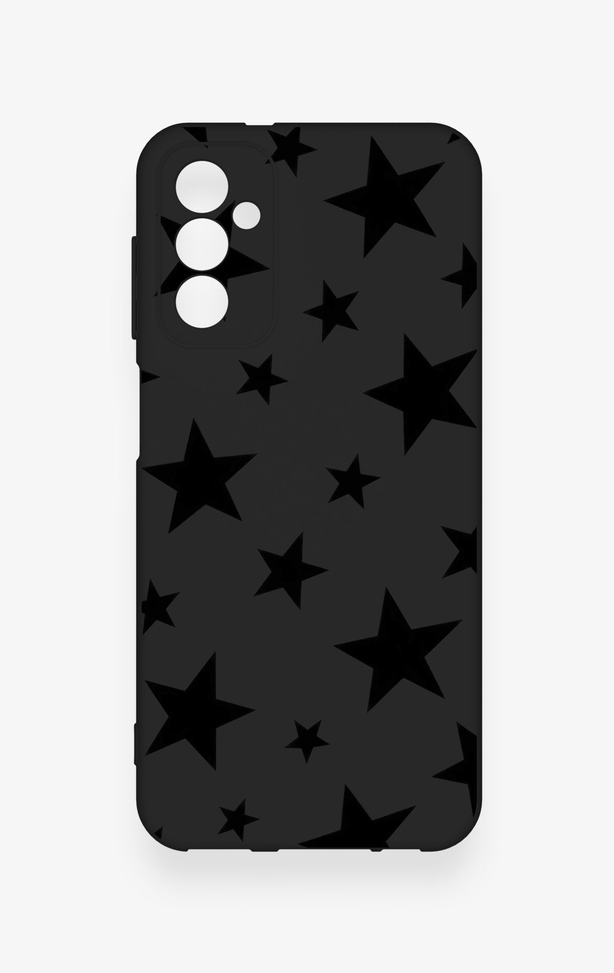 Samsung M13 Uyumlu Siyah Star Desenli Silikon Kılıf