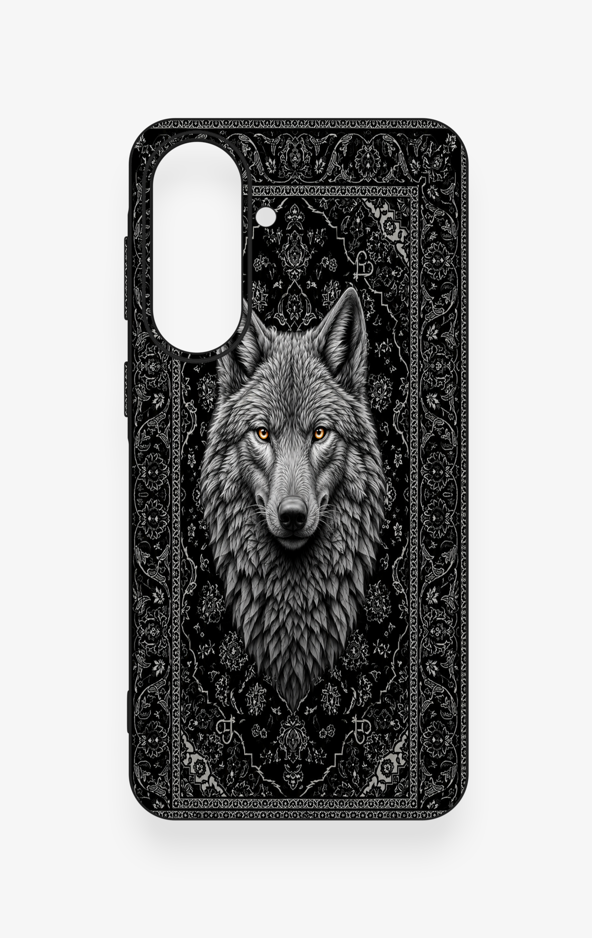 Samsung A57 Uyumlu Etnik Kurt Desenli Silikon Kılıf
