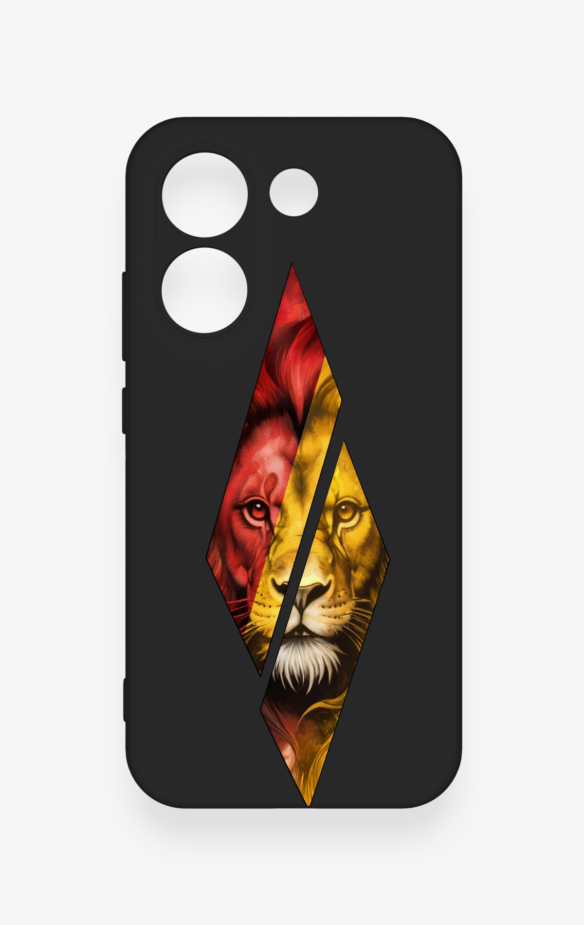 Poco X8 Pro Uyumlu Kesik Aslan Desenli Silikon Kılıf