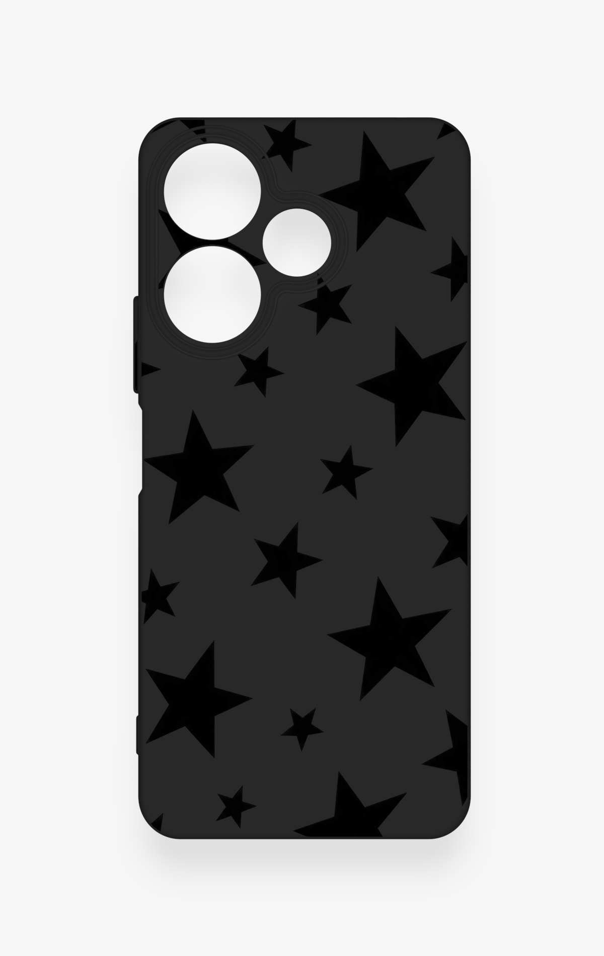 Redmi 13 4G Uyumlu Siyah Star Desenli Silikon Kılıf