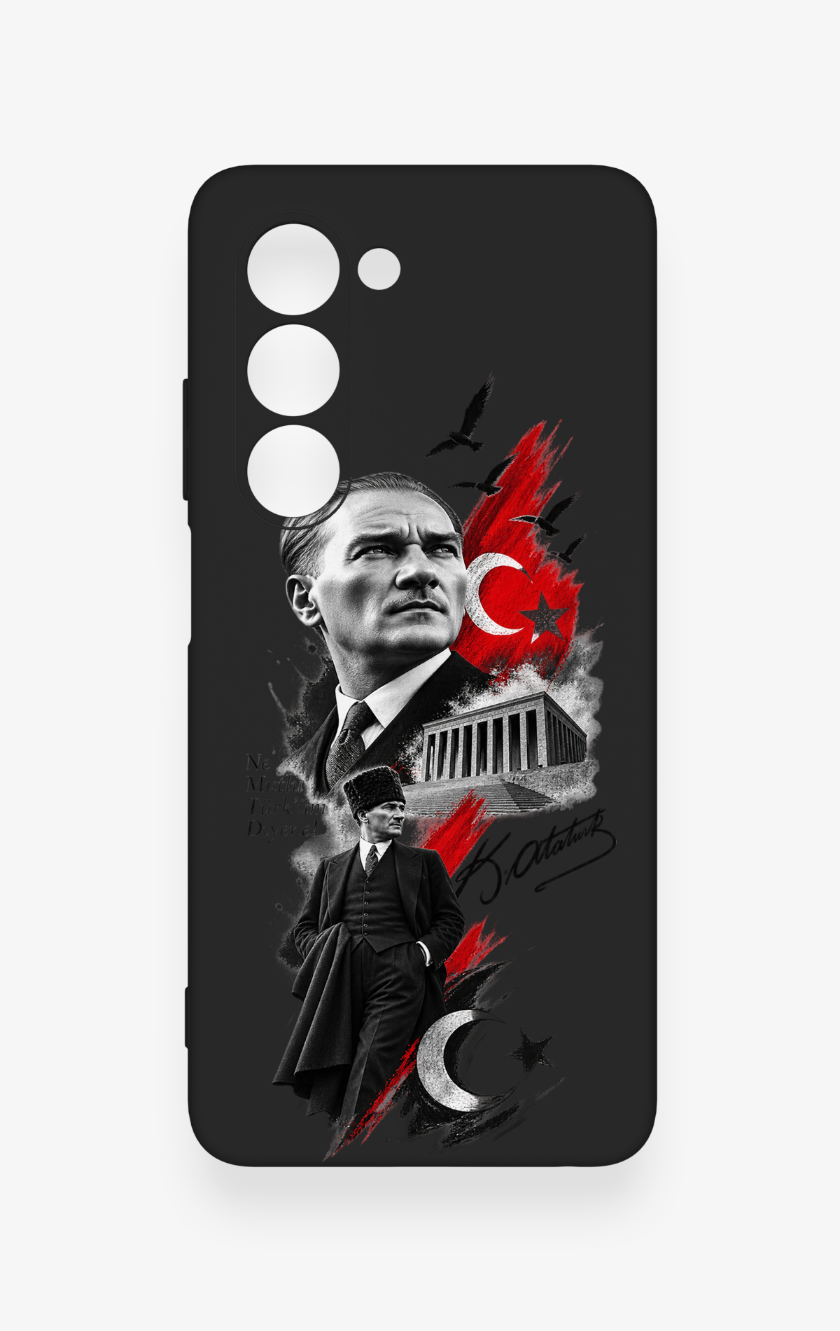 Oppo A5 5G Uyumlu Atatürk Anıtkabir Desenli Silikon Kılıf