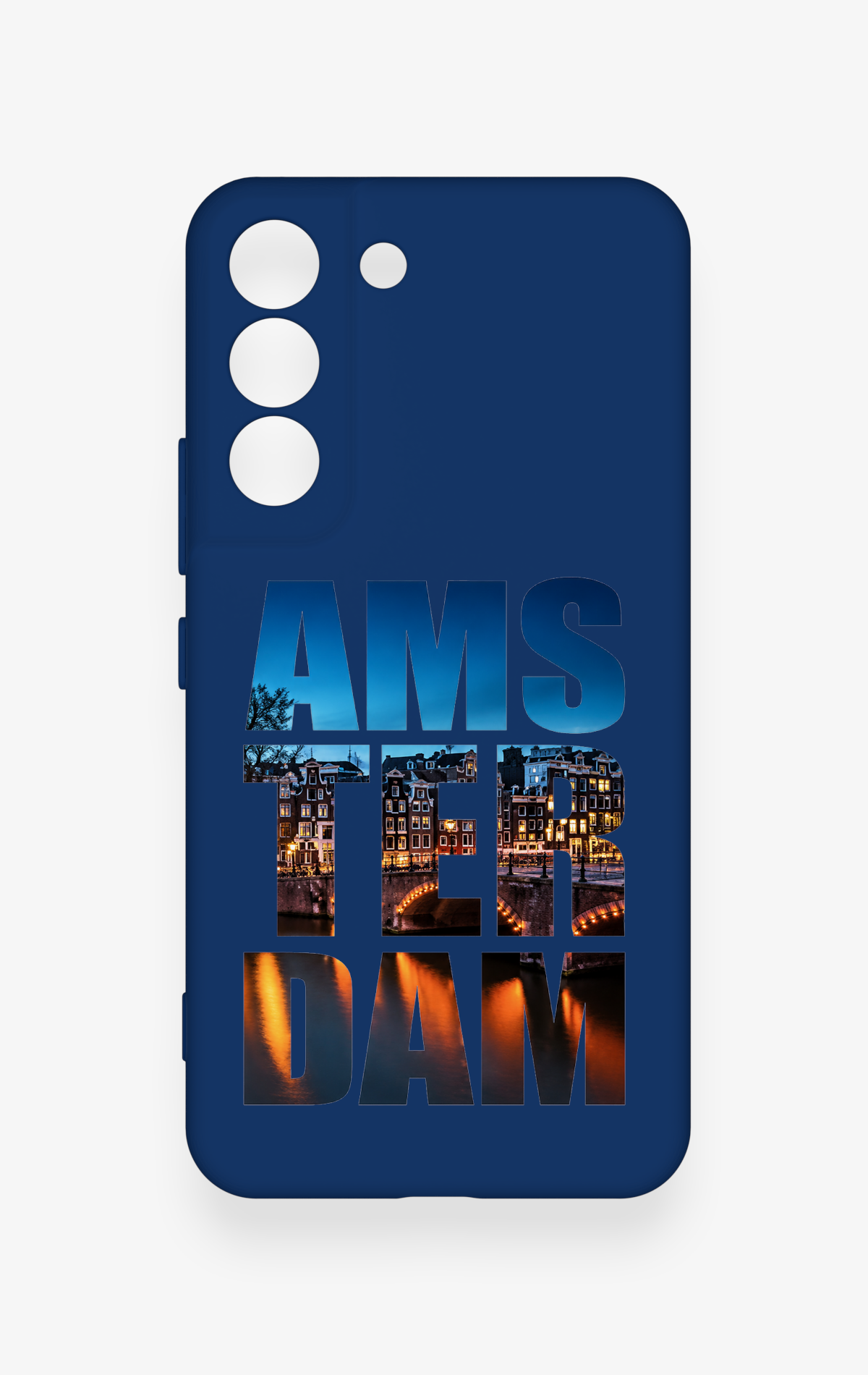Samsung S22 Uyumlu Amsterdam Desenli Silikon Kılıf