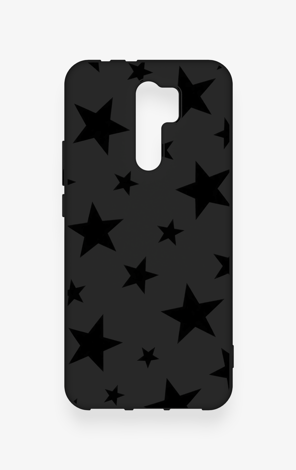 Redmi 9 Uyumlu Siyah Star Desenli Silikon Kılıf