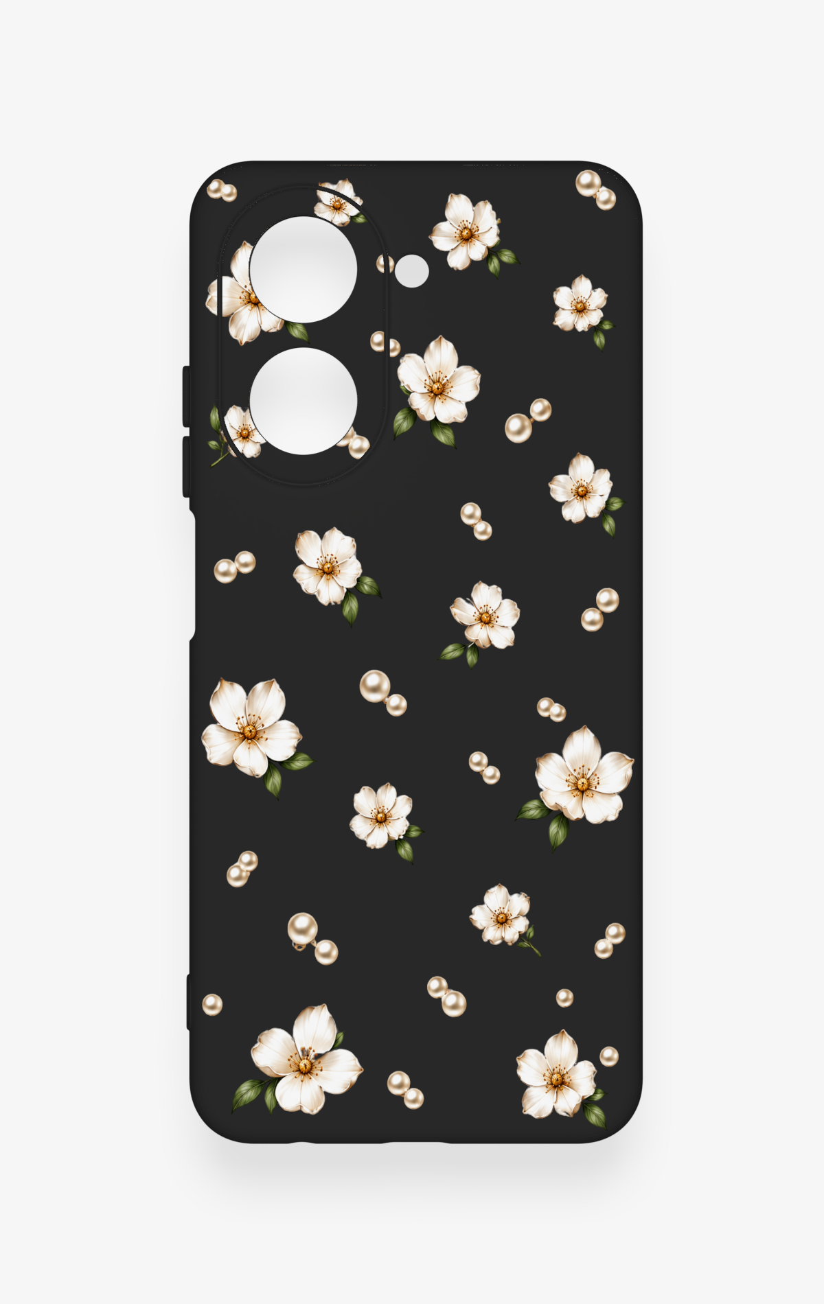 Redmi A5 Uyumlu İnci Papatya Desenli Silikon Kılıf