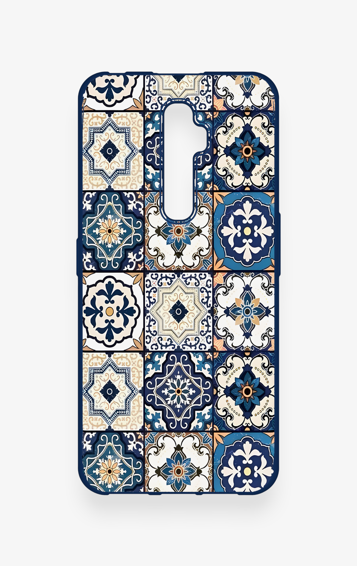 Oppo Reno 2Z Uyumlu Mozaik Çini Desenli Silikon Kılıf