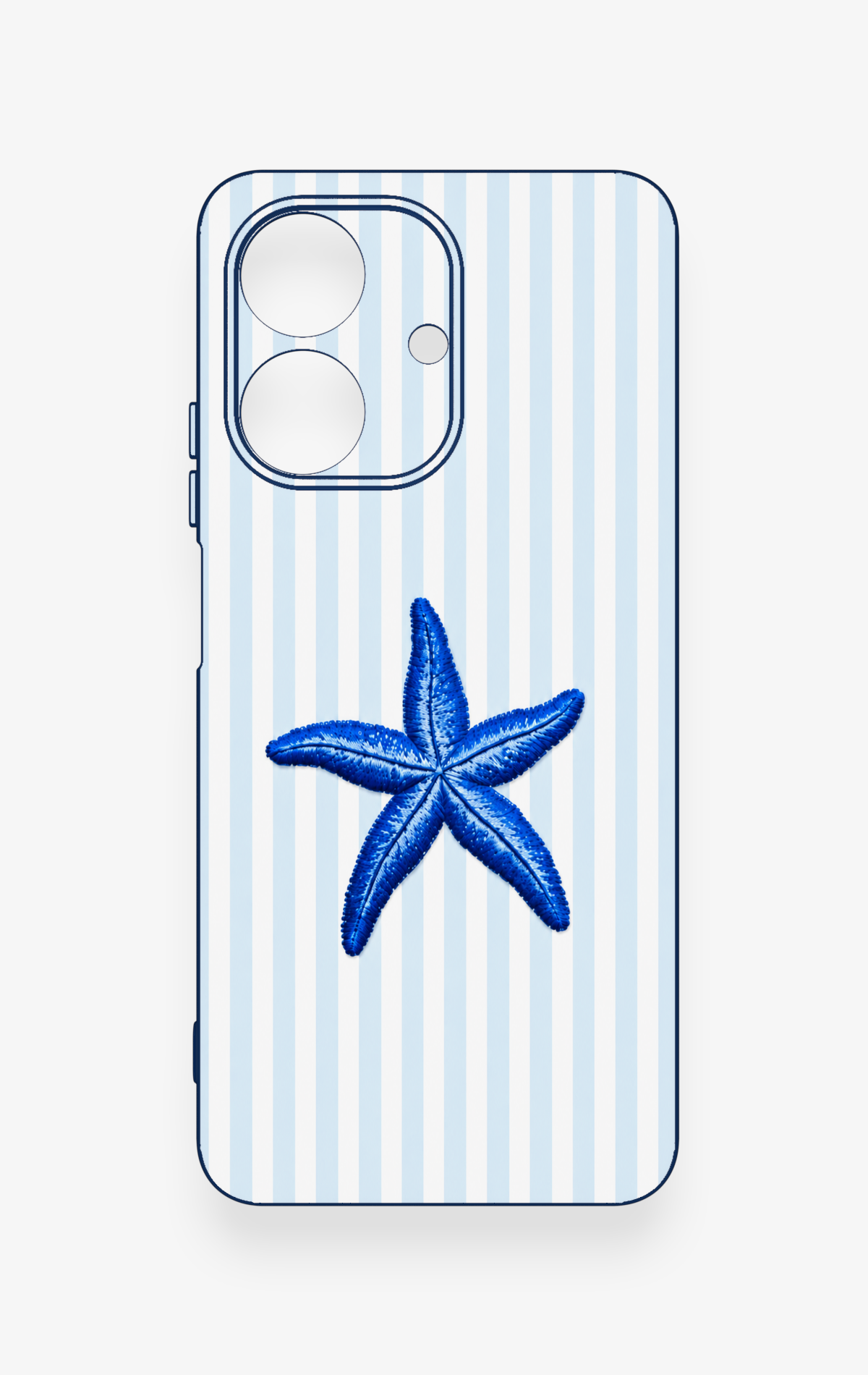 Realme Note 60 Uyumlu Mavi Deniz Yıldızı Desenli Silikon Kılıf