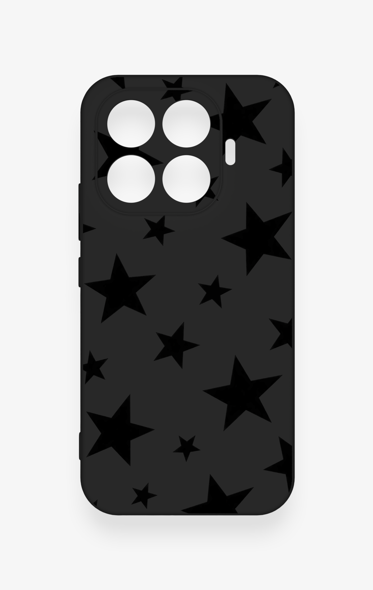 Mi 17T 5G Uyumlu Siyah Star Desenli Silikon Kılıf