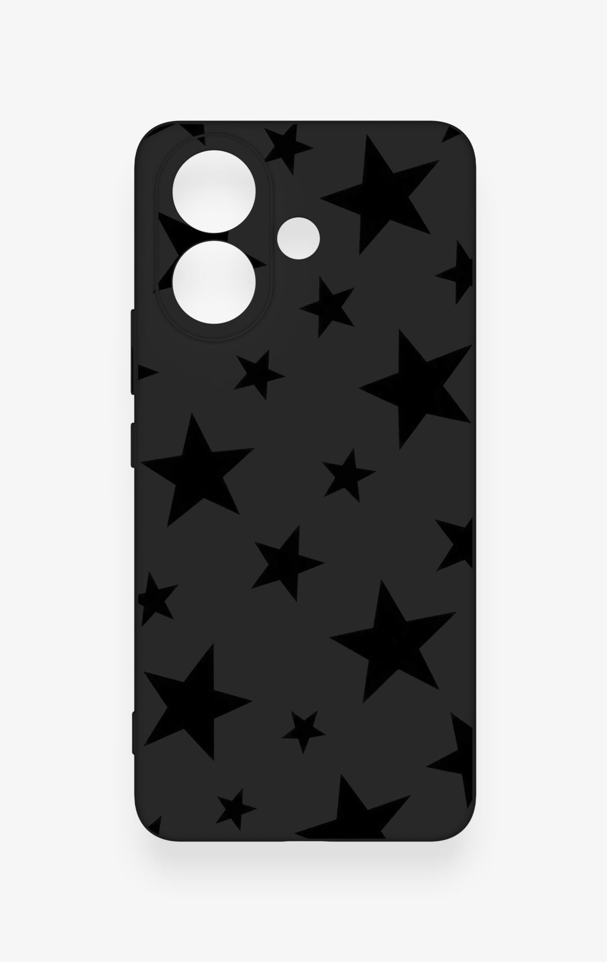 Vivo V60 Lite Uyumlu Siyah Star Desenli Silikon Kılıf