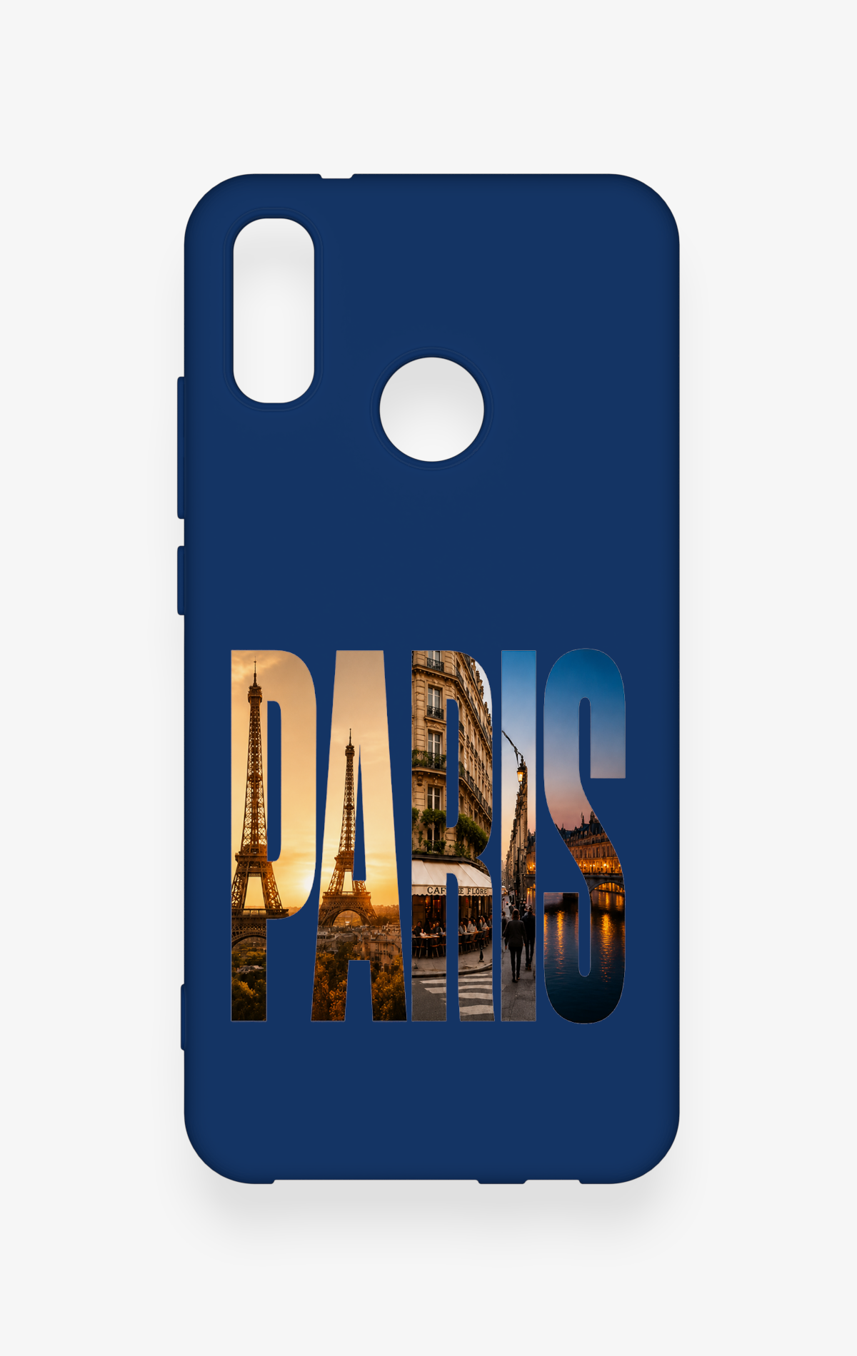 Huawei P20 Lite Uyumlu Paris Desenli Silikon Kılıf